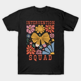 Boho Floral Coquette Intervention Squad Early Intervention T-Shirt